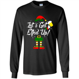 Let's Get Elfed Up Drinking Beer Christmas PINGPONG