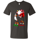Merry Christmas Santa Claus With Big Dog sweater PINGPONG