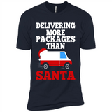 Delivering More Packages Than Santa Shirt - Postal Gift - Premium Short Sleeve T-Shirt