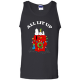 Peanuts By Schulz Snoopy Young Men_s Christmas SweatShirt - Tank Top