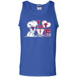 Snoopy loves NBA Chicago Bulls - Tank Top