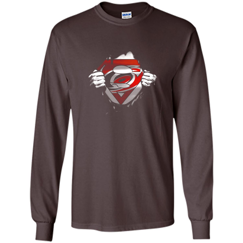 Carolina Hurricanes And Superman Fans - Long Sleeve T-Shirt