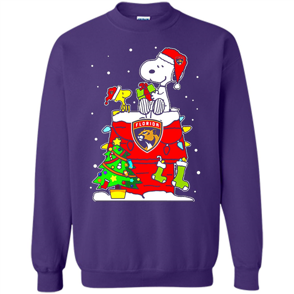 Florida Panthers Snoopy Ugly Christmas Sweaters - Sweatshirt