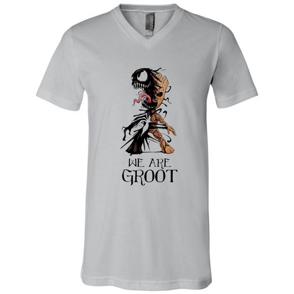 We Are Groot Venom MERCHCUTE - Canvas Unisex V-Neck