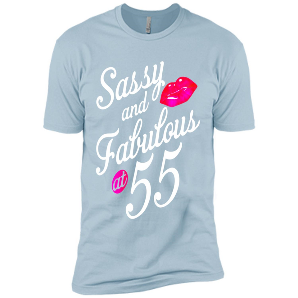 Sassy and Fabulous at 55 - 55th Birthday - Premium Short Sleeve T-Shirt