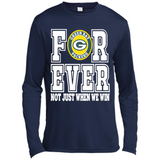 Green Bay Packers Forever For ever not just when we win - Canvas Long Sleeve T-Shirt