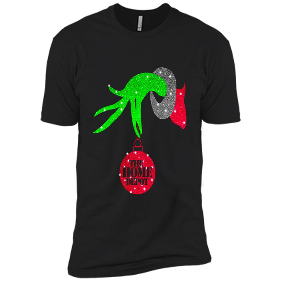 Grinch hand holding HomeDepot Glitter Christmas PING PONG