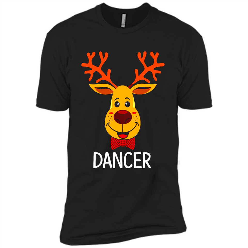 Dancer Santa Claus Funny Xmas Holiday T-Shirt - Premium Short Sleeve T-Shirt