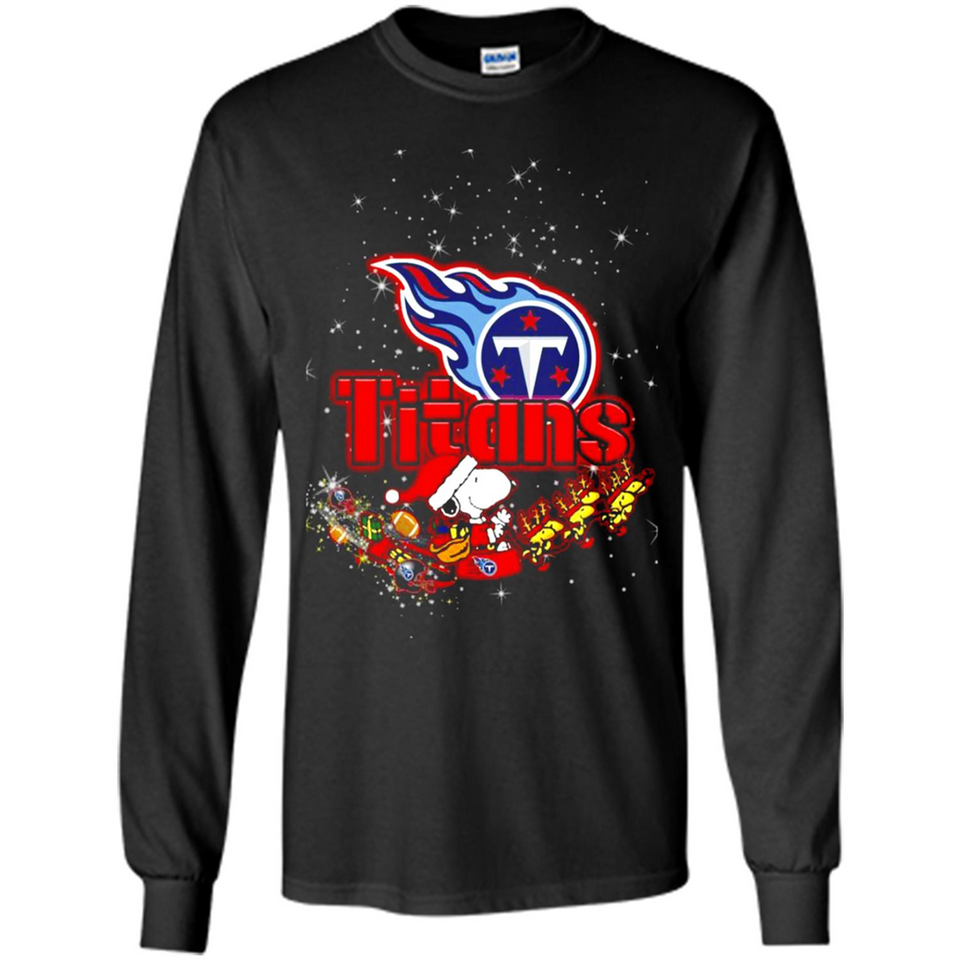 Snoopy Christmas Tennessee Titans - Long Sleeve T-Shirt