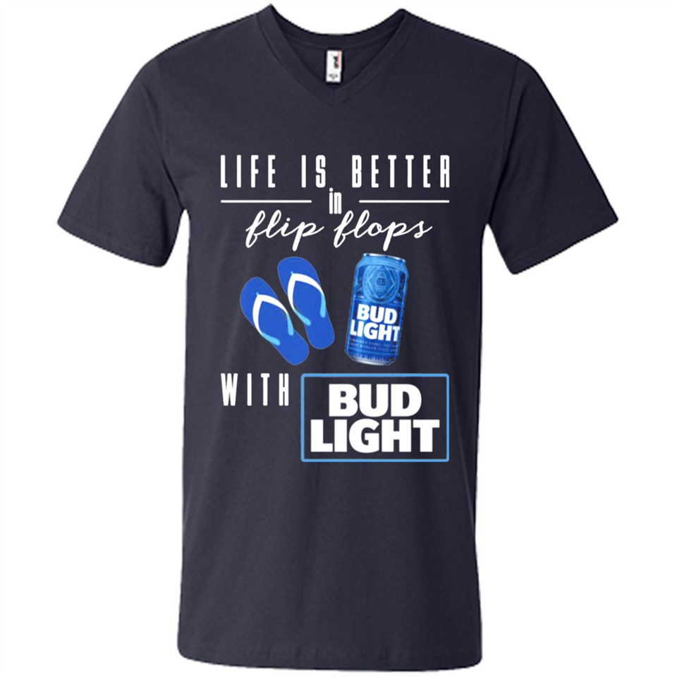 LIFE IS BETTER IN FLIP FLOPS WITH BUD LIGHT