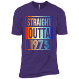 Retro Straight Outta 1975 43 Years Old - Premium Short Sleeve T-Shirt