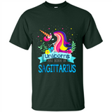 Unicorns are born in Sagittarius Birthday Rainbow Custom Ultra Cotton