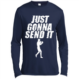 Just Gonna Send It Boxing Boxer Fighter Kick Fighting - Canvas Long Sleeve T-Shirt