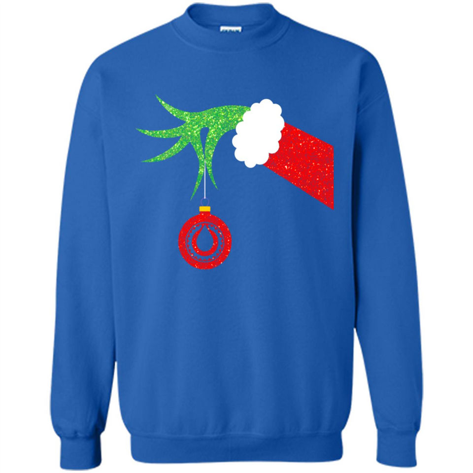 Funny Grinch Hand Holding Oiler Ornament Christmas PING PONG