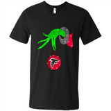GRINCH HAND HOLDING ATLANTA FALCONS GLITTER CHRISTMAS PINGPONG