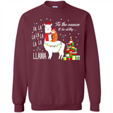 Llama Tis the season to be slothy Christmas sweatshirt PINGPONG - Sweatshirt