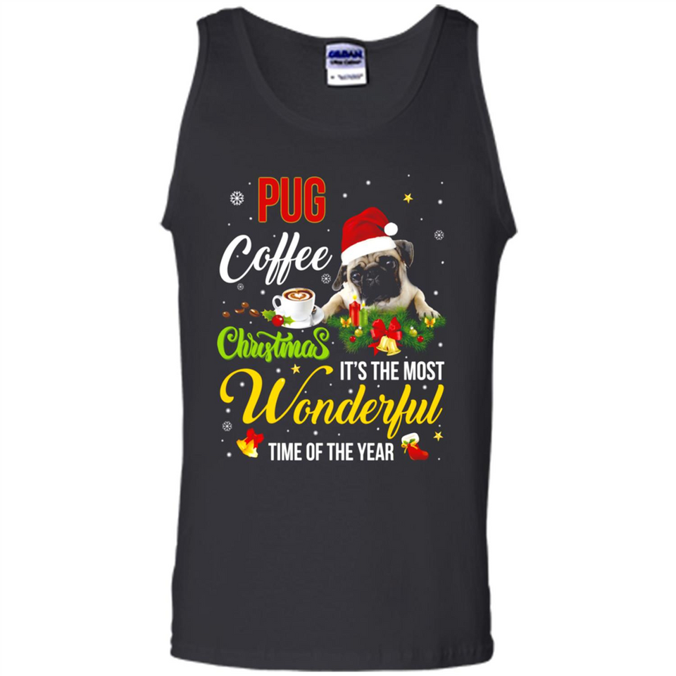 Pug Coffee Wonderful Christmas