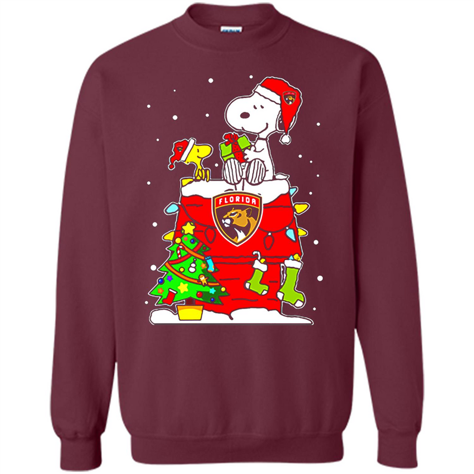 Florida Panthers Snoopy Ugly Christmas Sweaters - Sweatshirt