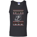 Christmas Ugly Sweater Fishing Ugly Christmas Sweater - Tank Top