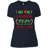 Funny Christmas Gift Santa - Ladies' Boyfriend T-Shirt