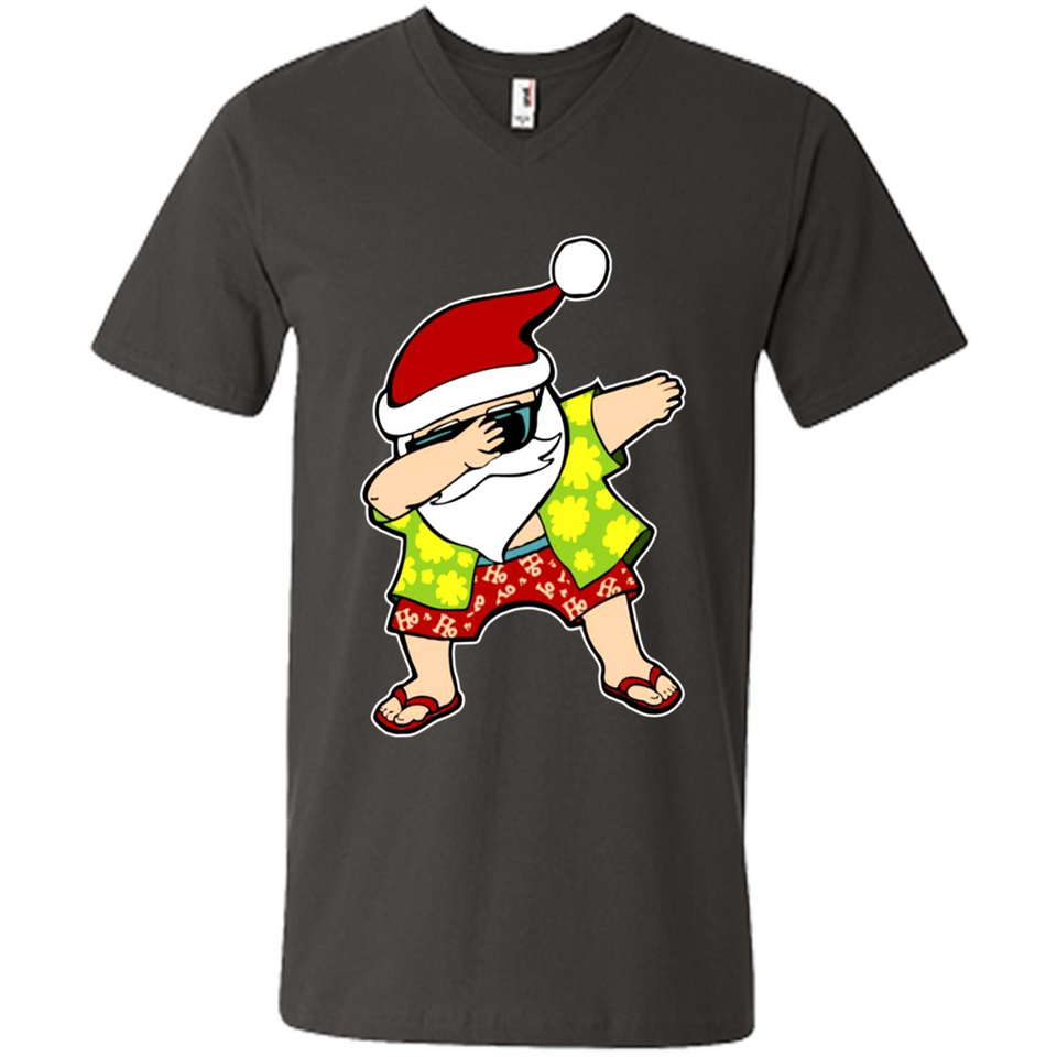 Dabbing Santa Christmas In July 1 - Men's V-Neck