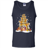 Tiger Christmas Tree Funny Merry Christmas - Tank Top