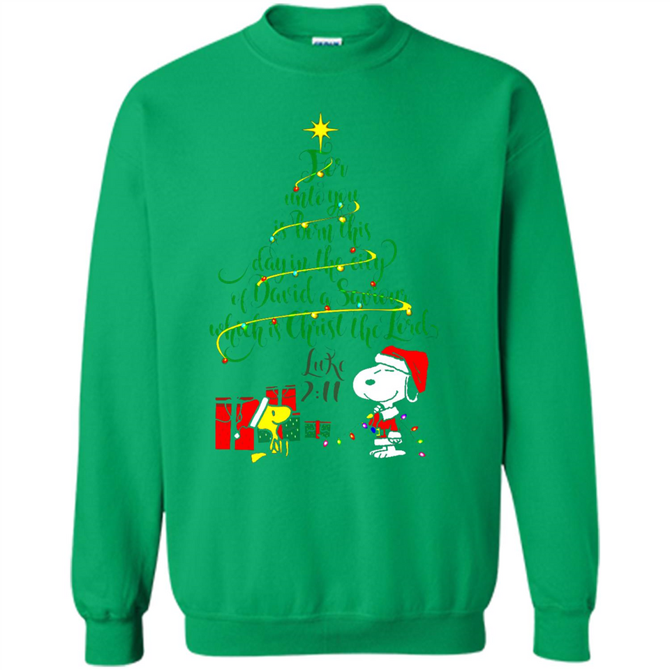Snoopy Christmas Tree T-Shirt - Sweatshirt