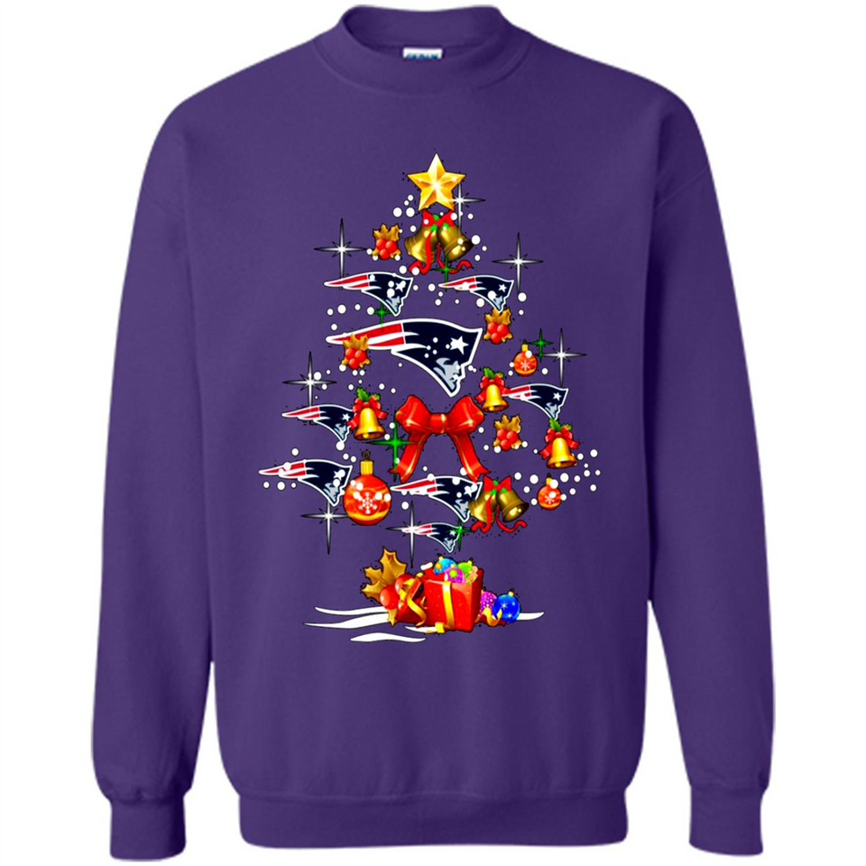 New England Patriots Christmas Tree sweater PINGPONG