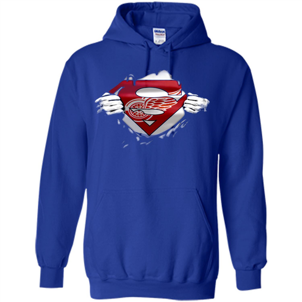 Detroit Red Wings And Superman Fans - Hoodie
