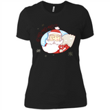 Cute Santa Claus Ho Ho Ho - Ladies' Boyfriend T-Shirt