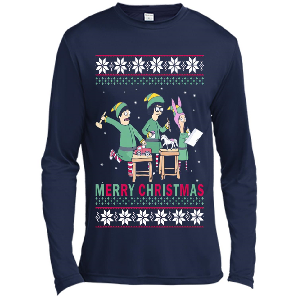 Bob’s burgers Elf Merry Christmas - Canvas Long Sleeve T-Shirt