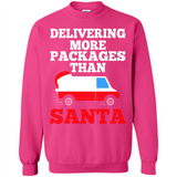 Delivering More Packages Than Santa Shirt - Postal Gift - Sweatshirt