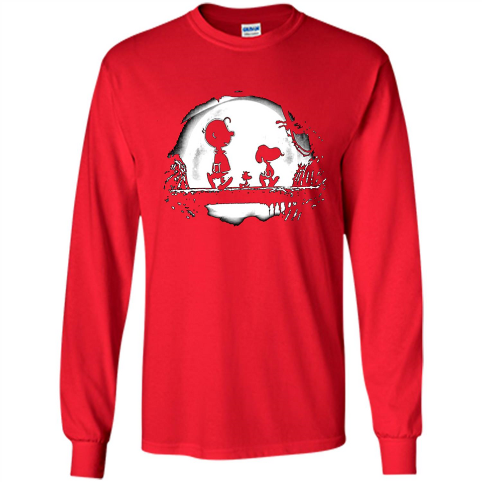 Snoopy The Peanuts Walking To The Moon