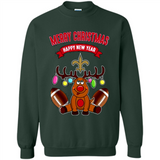New Orleans Saints NFL Reindeer Funny Merry Christmas And Happy New Year