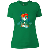 Calgary Flames Halloween The Nightmare Before Christmas - Ladies' Boyfriend T-Shirt