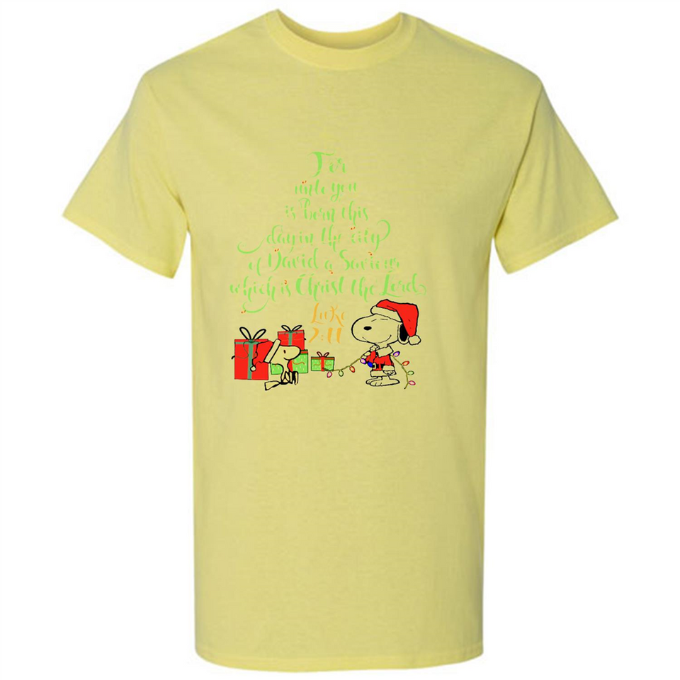 Snoopy Merry Christmas with Christmas tree T-Shirt - Shirt