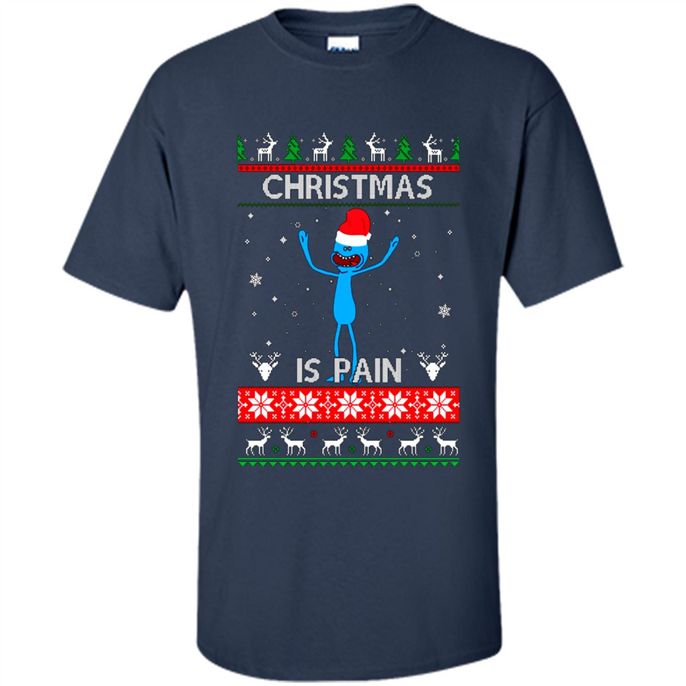 Mr Meeseeks Christmas Is Pain – Rick and Morty Christmas Sweater PINGPONG