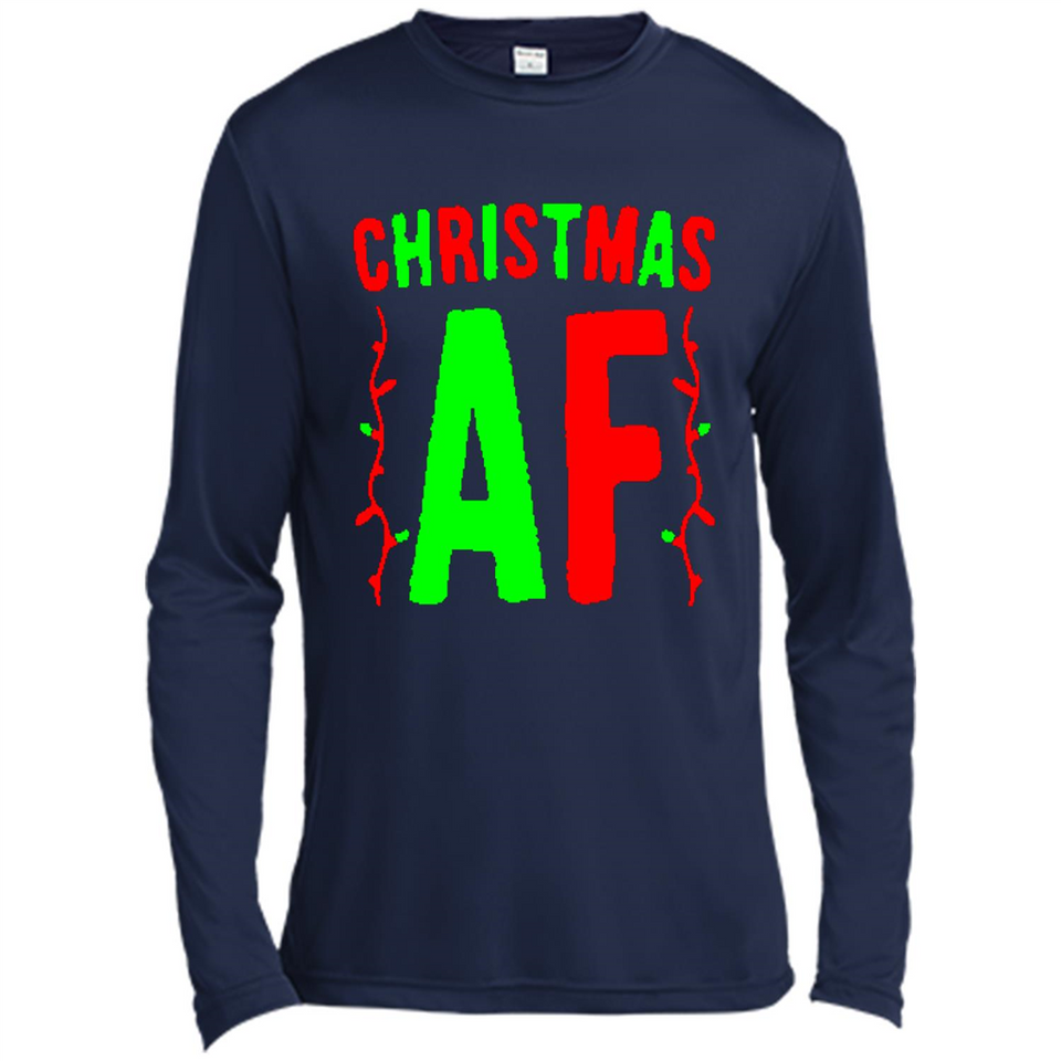 Christmas Ugly Sweater Christmas AF - Canvas Long Sleeve T-Shirt