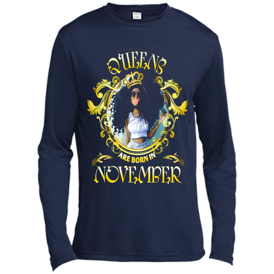 Queens Are Born In November Gold Girl