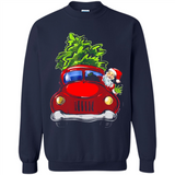 Vintage Santa red Truck Christmas Tree PINGPONG