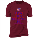 Reasons to be a Columbus Blue Jackets Fan Complete List on Back - Premium Short Sleeve T-Shirt