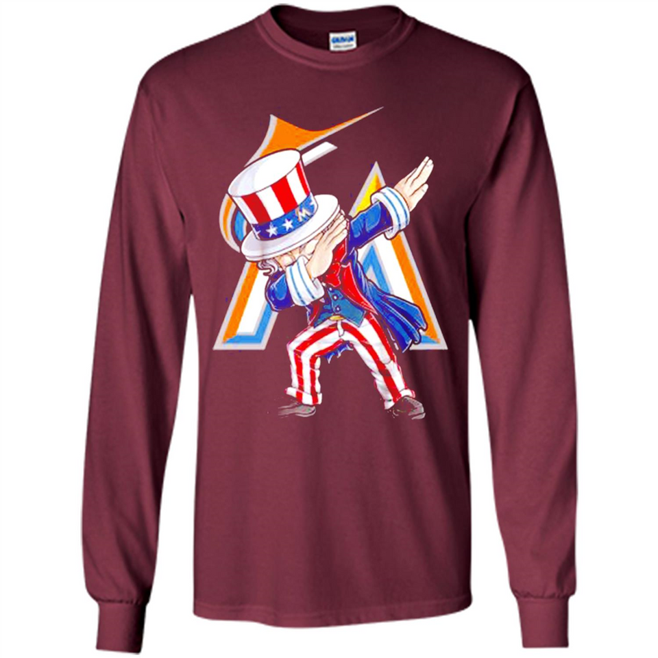 MLB MIAMI MARLINS UNCLE SAM DABBING INDEPENDENCE DAY