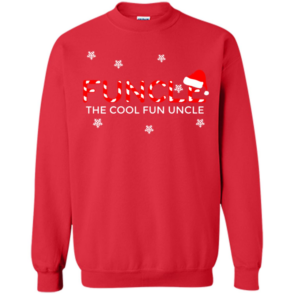 Mens Christmas Funcle The Cool Fun Uncle Definition Xmas - Sweatshirt