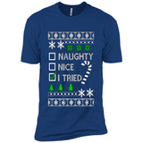 Naughty Nice I Tried Christmas sweatshirt PINGPONG