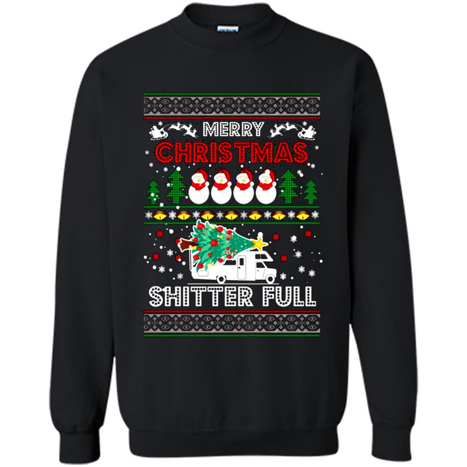 Merry Christmas Shitter Full Christmas Tree Snowman PING PONG