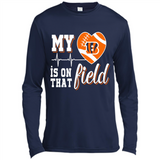 Cincinnati Bengals Football My Heart is on that Field - Canvas Long Sleeve T-Shirt