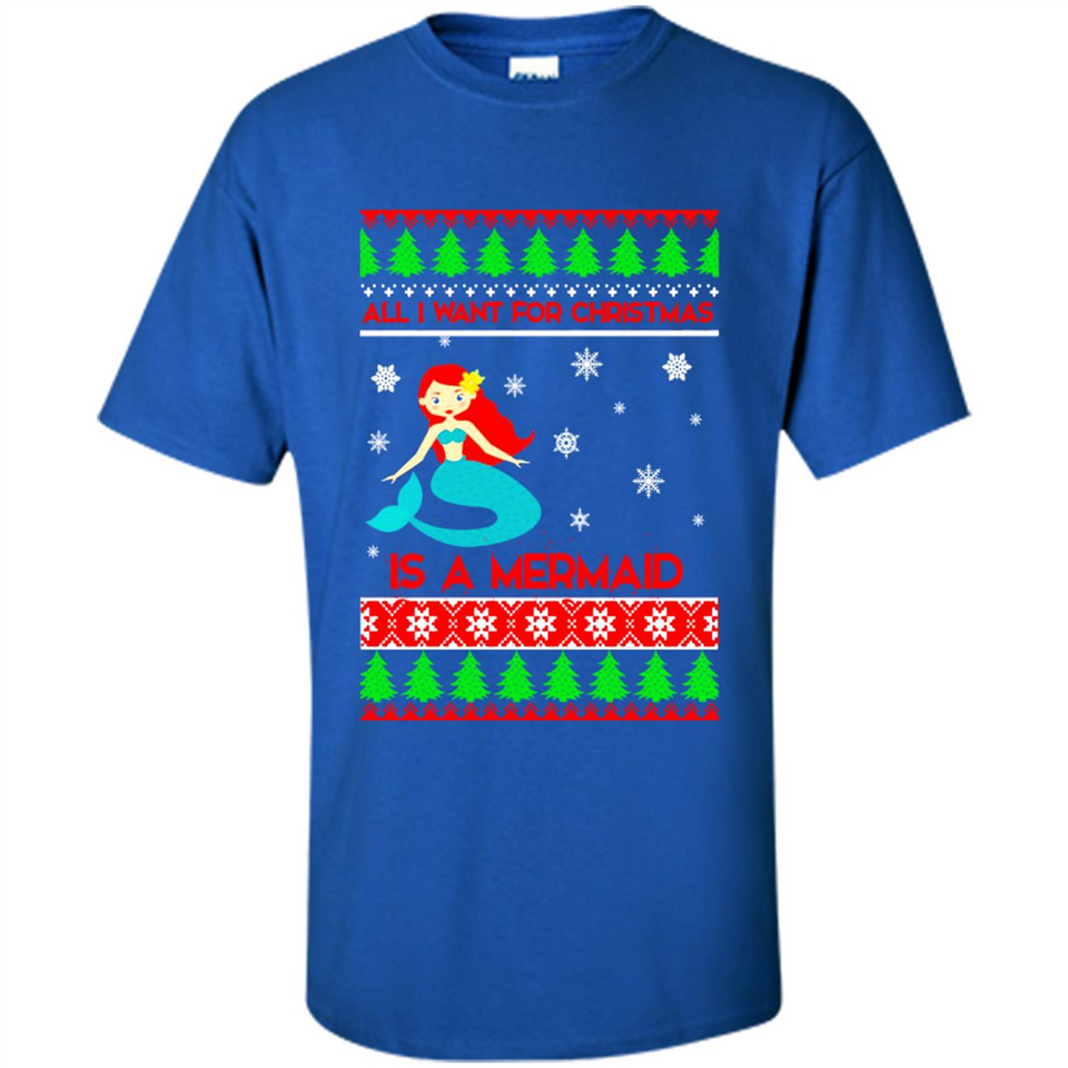 All I Want For Christmas Is A Mermaid ugly PINGPONG