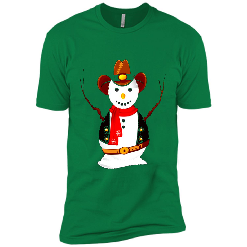 Snowman Cowboy Merry Christmas Xmas