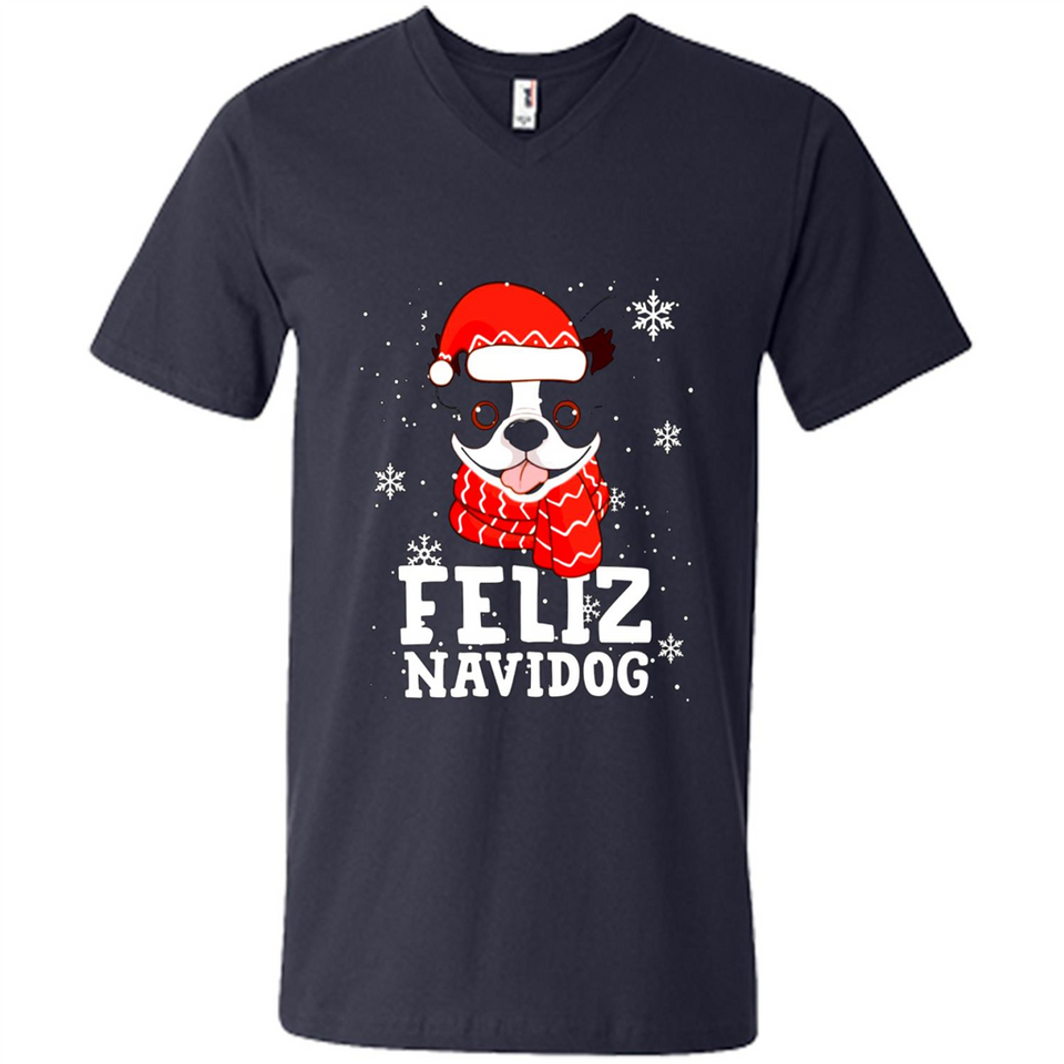 Feliz Navidog Boston Terrier Dog Ugly Xmas Sweater PING PONG
