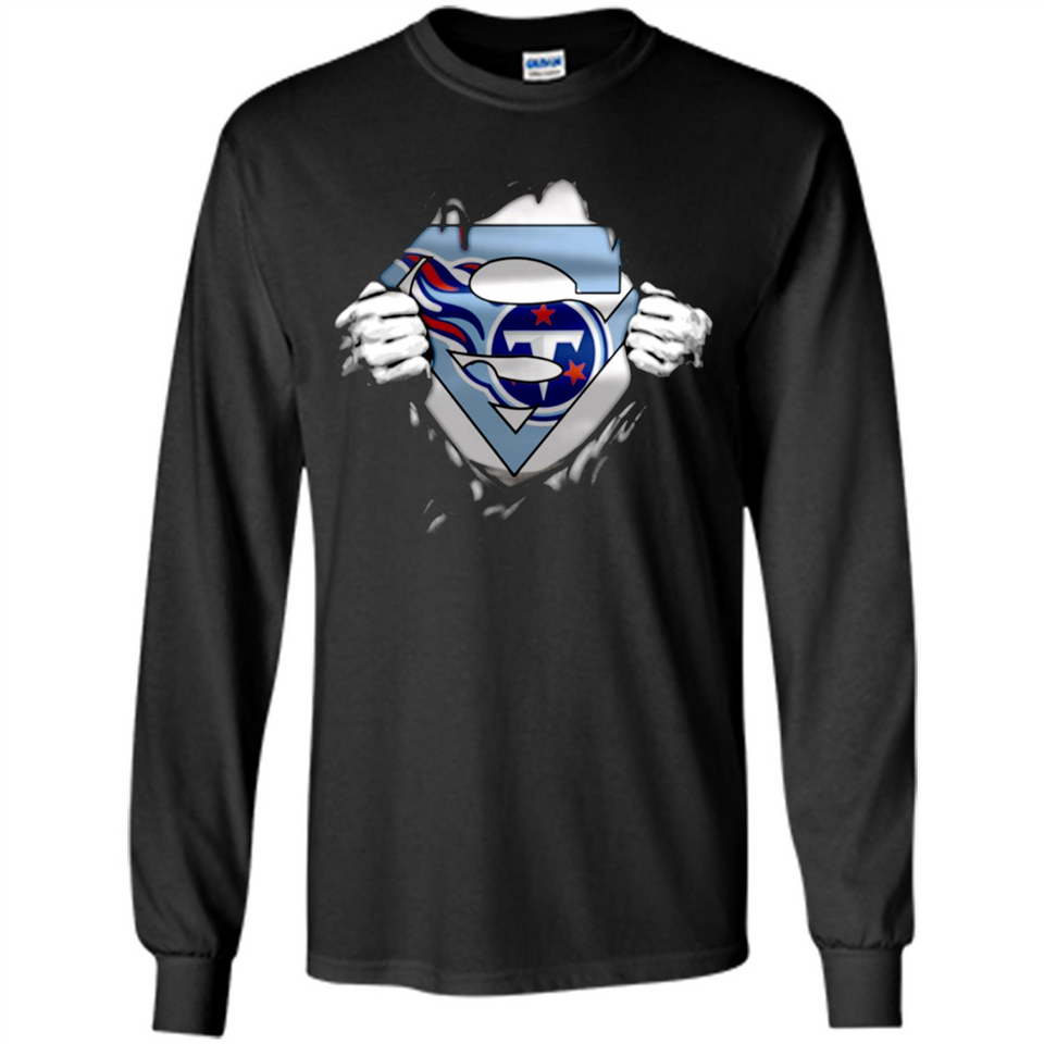 Tennessee Titans And Superman Fans - Long Sleeve T-Shirt